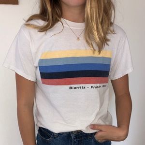 Brandy Melville- White graphic tee